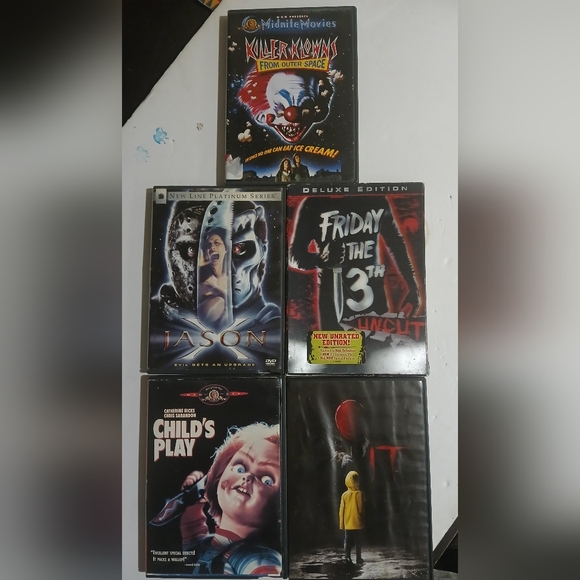 LOT OF 5 SCARY DVD MOVIES - Picture 1 of 7